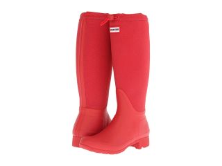 Hunter Tour Canvas Womens Rain Boots (Red)