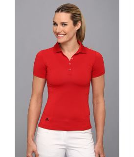 adidas Golf Solid Jersey Polo 14 Womens Short Sleeve Knit (Red)