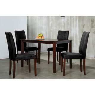 Warehouse Of Tiffany Warehouse Of Tiffany 5 piece Black Shino Dinning Set Black Size 5 Piece Sets