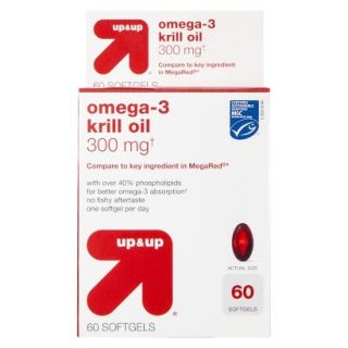 up & up Omega 3 Krill Oil 300mg Softgels   60 Count