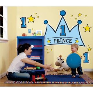 Lil Prince 1st Birthday Giant Wall Decals