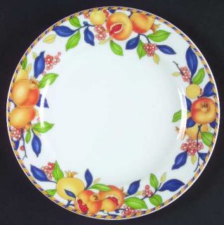 Vista Alegre Pomegranate Bread & Butter Plate, Fine China Dinnerware   Orange Fr