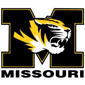 Missouri Tigers 4x4 Magnet