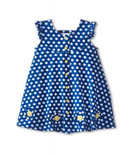 le top Darling Ducks Dot Dress   3 D Daisies Girls Dress (Blue)