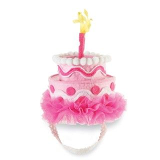 Pink Felt Cake Headband
