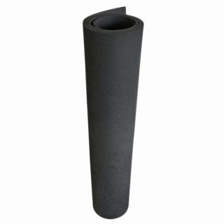 Rubber cal Recycled Rubber Flooring   1/4 inch X 4ft Rolls   Black Rubber Mats Available In 8 Lengths   Made In The Usa