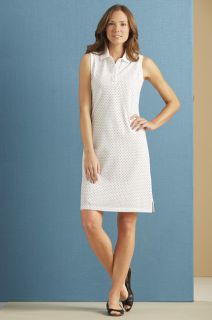 Pique Cotton Dot print Polo Dress / Pique Cotton Dot print Polo Dress