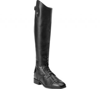 Womens Ariat Challenge Contour Square Toe Field Zip Tall   Black Calf Leather B