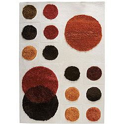 Hand tufted Plan Natural Wool Rug (66 X 99)