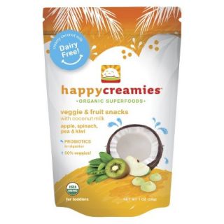 Happy Baby Happy Creamies Organic Baby Food Kiwi/Spinach/Peach/Green Apple (8