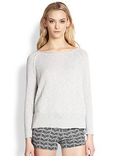 Joie Lynn Cotton Linen Pullover   Light Smoke