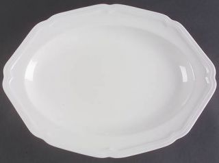 Mikasa Antique White 16 Oval Serving Platter, Fine China Dinnerware   All White