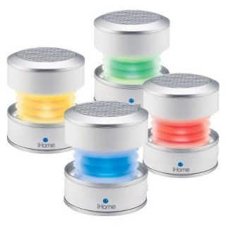 iHome Rechargeable Color Changing Mini Speaker   White (iHM59W)