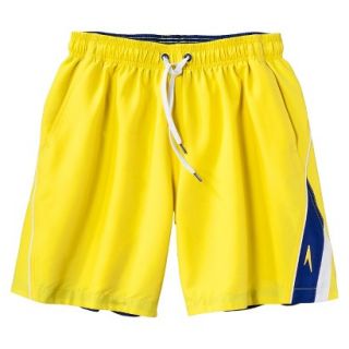 Speedo Mens 8 Nautical Stripe Swim Short   Yellow XL