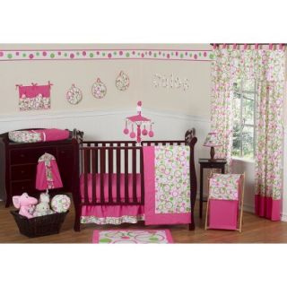 11pc Circles Crib Set   Pink