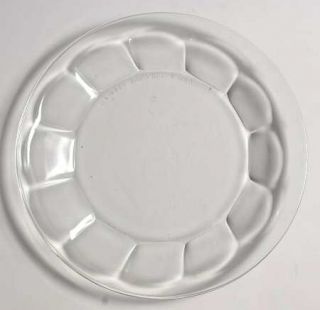 Libbey   Rock Sharpe Gibraltar Clear Salad Plate   Clear, Heavy Pressed