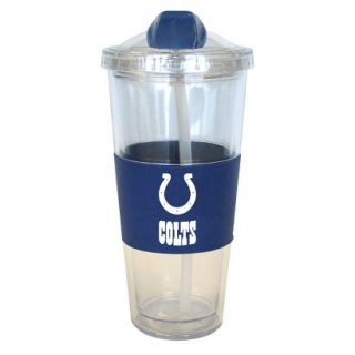 Boelter Brands NFL 2 Pack Indianapolis Colts No Spill Tumbler with Straw   22 oz