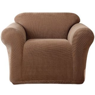 Sure Fit Stretch Metro Chair Slipcover   Brown