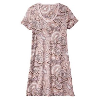 Womens Night Gown   Pink Paisley M