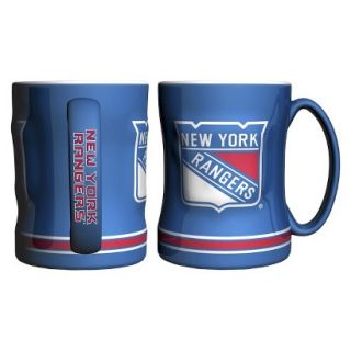 Boelter Brands NHL 2 Pack New York Rangers Sculpted Coffee Mug   Blue (14 oz)