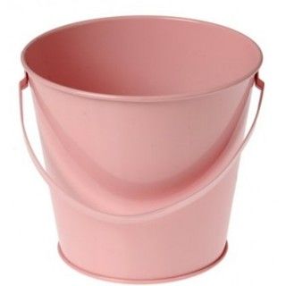 Metal Bucket   Pink