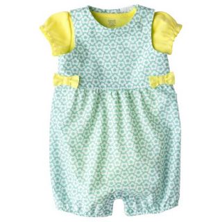Just One YouMade by Carters Newborn Girls Romper Set   Yellow/Turquoise NB