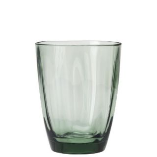 Threshold Ribbed Double Old Fashioned Glass Set of 8   Green