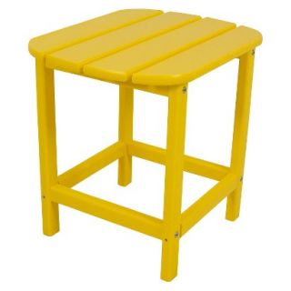 Polywood South Beach Patio Side Table Yellow