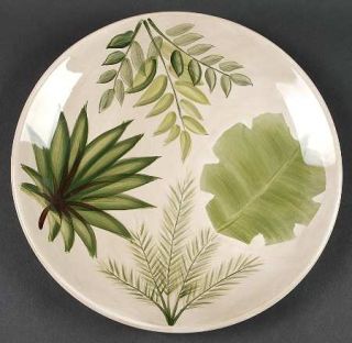 Tabletops Unlimited Tropical Leaves Dinner Plate, Fine China Dinnerware   Tropic
