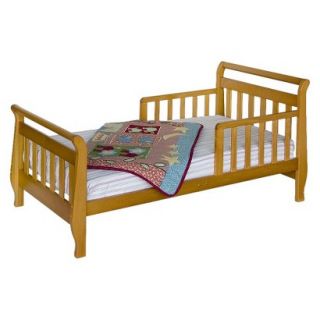 Toddler Bed DaVinci Sleigh Toddler Bed   Medium Brown (Oak)
