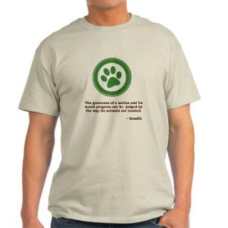  Gandhi Green Paw Light T Shirt