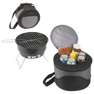 Picnic Time Caliente   Charcoal Grill with Tote/Cooler