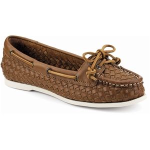 Sperry Top Sider Womens Audrey Cognac Woven Shoes, Size 6.5 M   9282153