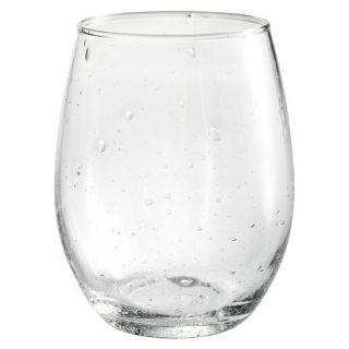 Threshold Sprayed Stemless Wine Glass Set of 4   Clear (15 oz)