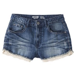 Mossimo Supply Co. Juniors High Waisted Denim Short with Lace Trim   9