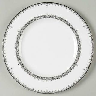 Lenox China Lace Couture Accent Luncheon Plate, Fine China Dinnerware   Silver D