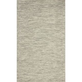Nuloom Flatweave Wool Contempoary Tweeded Grey Rug (4 X 6)