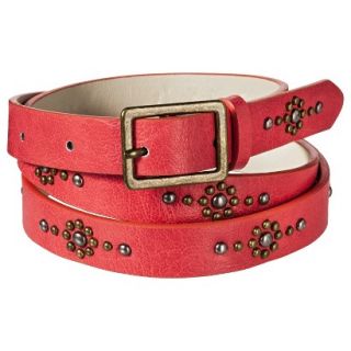 Mossimo Supply Co. Stud Skinny Belt   Coral M
