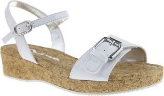 Nina Yuki 2   White Patent Ankle Strap Sandals