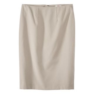 Merona Womens Twill Pencil Skirt   Vintage Khaki   18