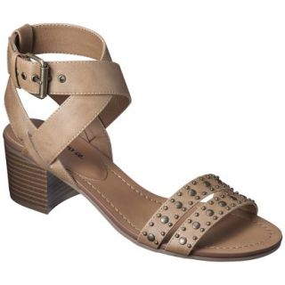 Womens Mossimo Supply Co. Kat Block Heel Sandal   Neutral 6.5