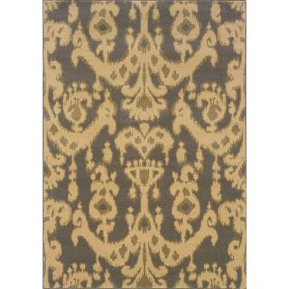 Beige/ Grey Transitional Area Rug (67 X 96)