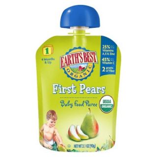 Earths Best Baby Food Pouch   First Pears 3.1oz (12 Pack)