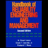 Handbook of Reliability Engineering and Management