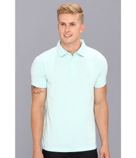French Connection Sneezy Polo Shirt Mens Short Sleeve Pullover (Blue)