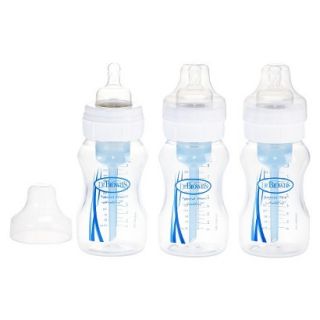 Dr. Browns Natural Flow 8oz 3pk Wide Neck Polypropylene Baby Bottle