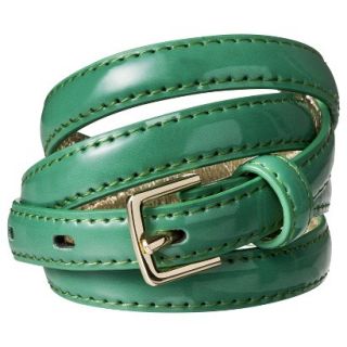 Merona Green Color Skinny Belt   L