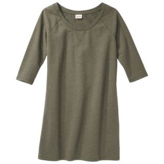 Mossimo Supply Co. Juniors Sweatshirt Dress   Olive L