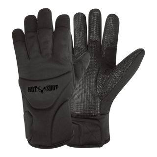 Hot Shot X Series Laminated Soft Shell Gloves with Thinsulate   Black, Large,