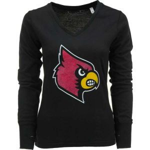 Louisville Cardinals NCAA Womens Audible Vneck T Shirt